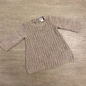 Cable Knit Sweater Dress 6-12 months